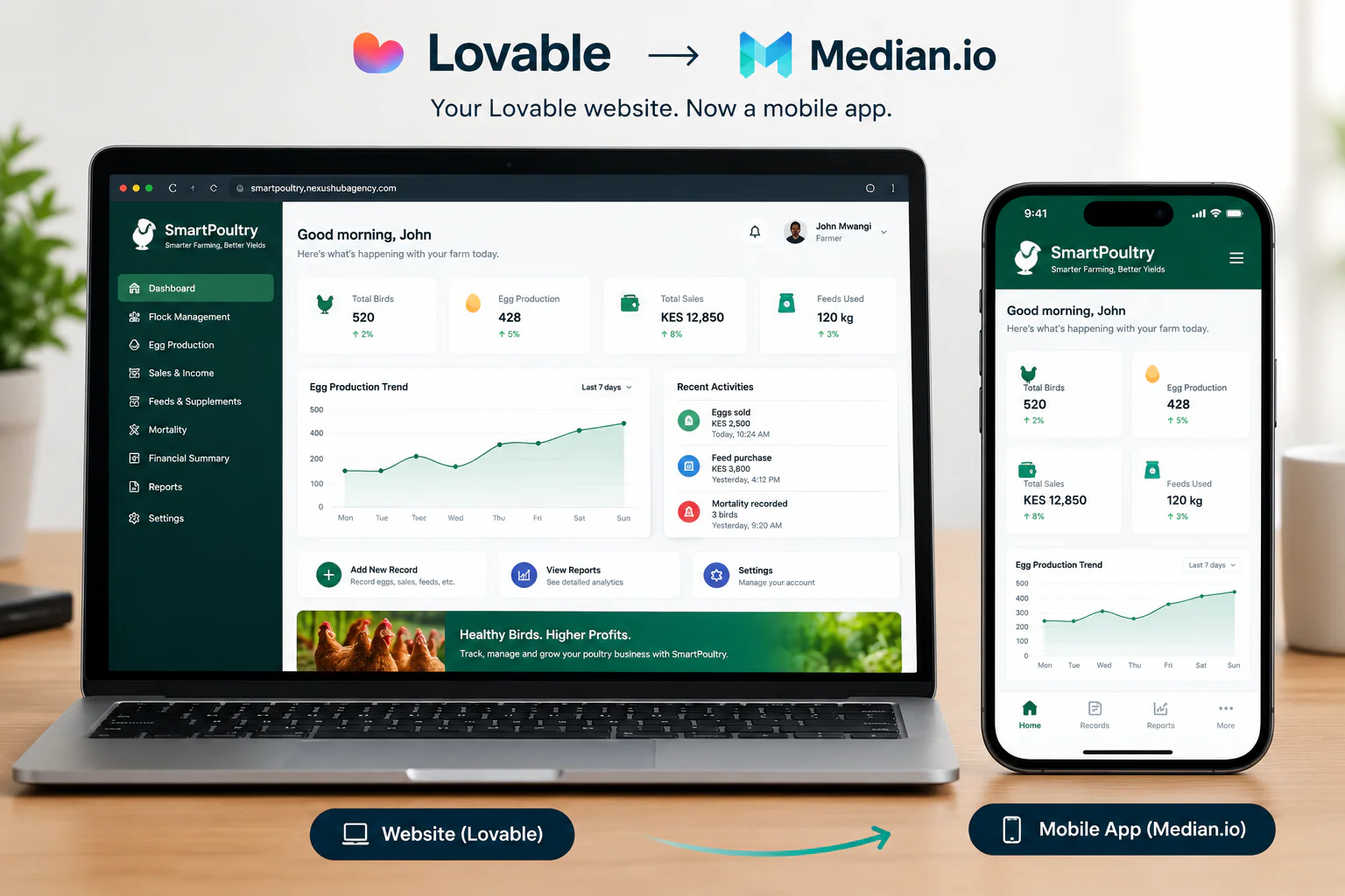 convert website to app