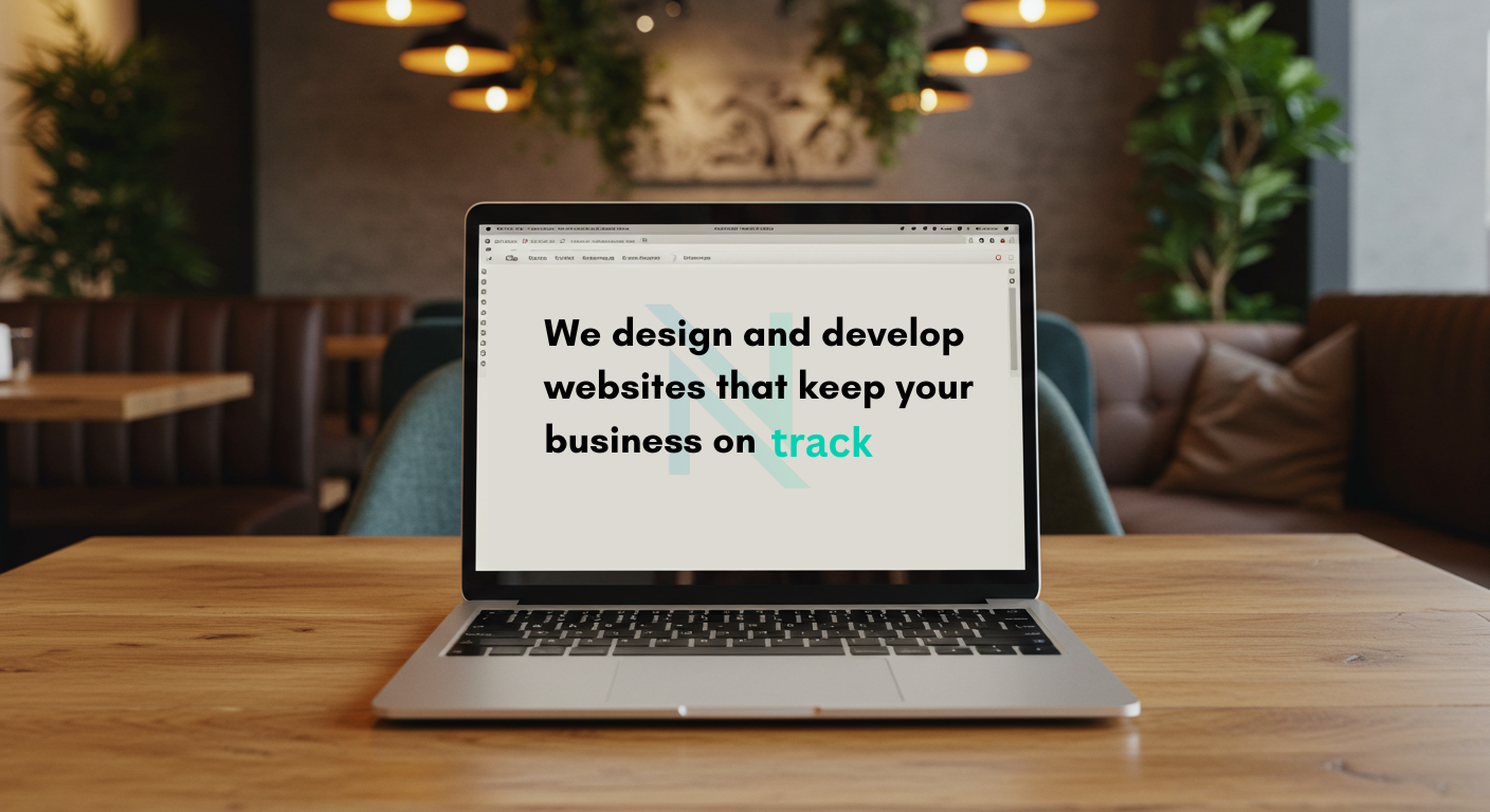 Team working on website development